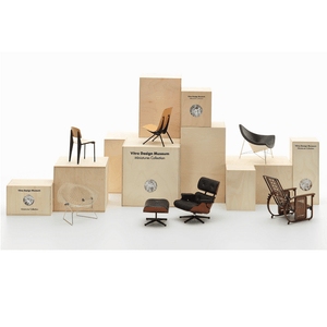 Miniature Eames Lounge Chair and Ottoman Art Vitra 