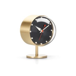 Nelson Night Desk Clock Clocks Vitra Brass 