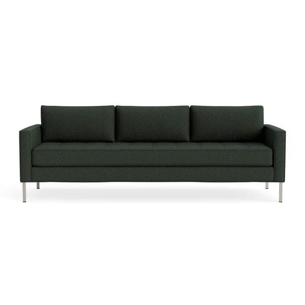 Paramount 95" Sofa Sofa BluDot Vos Evergreen Stainless Steel
