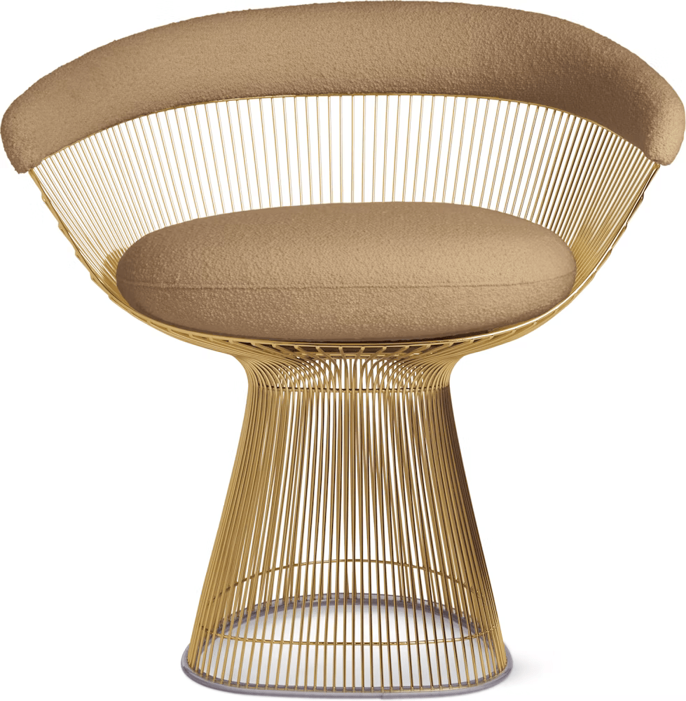 Platner Arm Chair - Gold Side/Dining Knoll