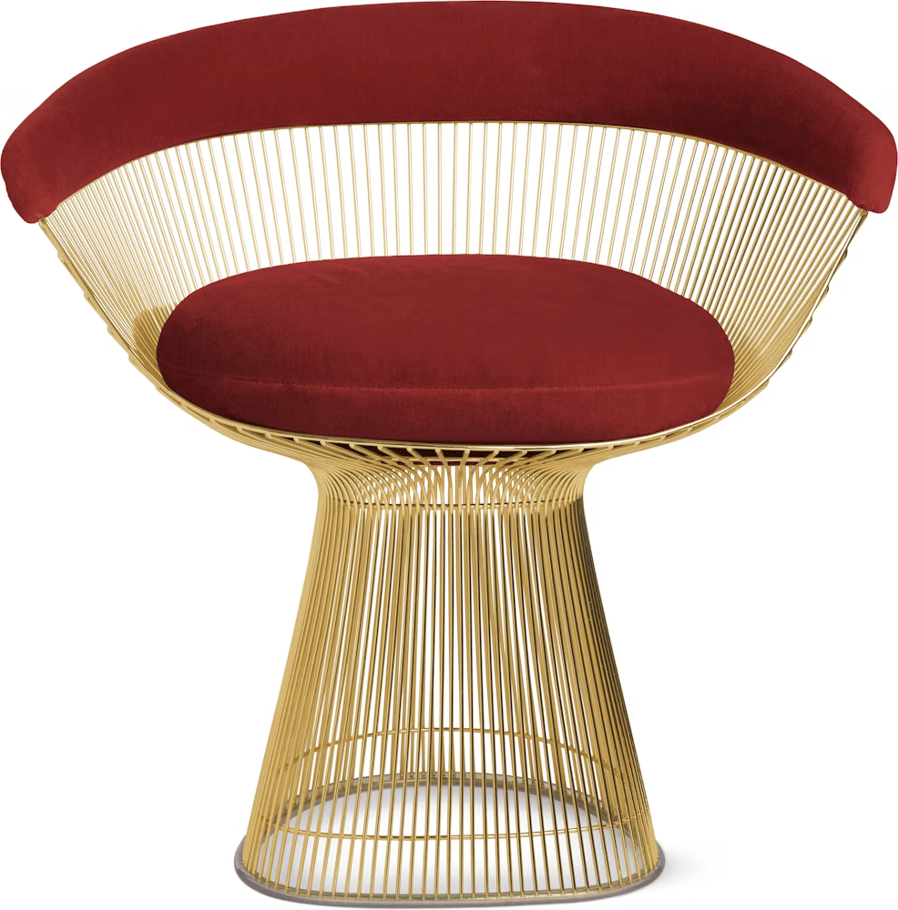 Platner Arm Chair - Gold Side/Dining Knoll