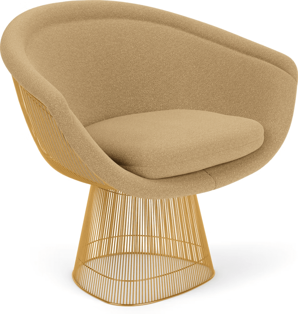 Platner Lounge Chair - Gold lounge chair Knoll