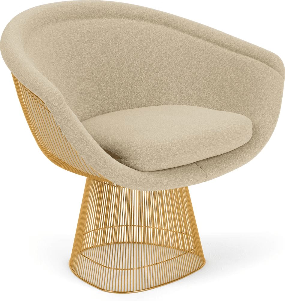 Platner Lounge Chair - Gold lounge chair Knoll