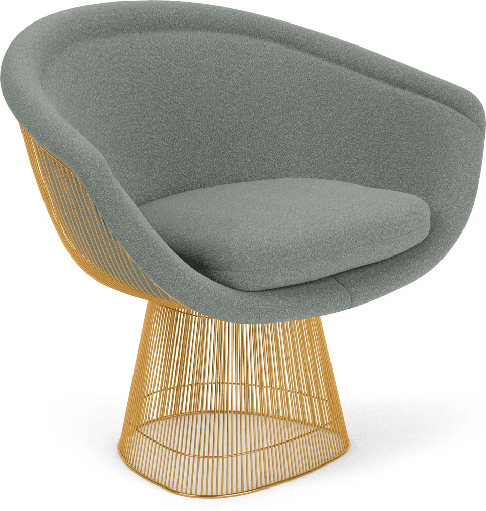 Platner Lounge Chair - Gold lounge chair Knoll