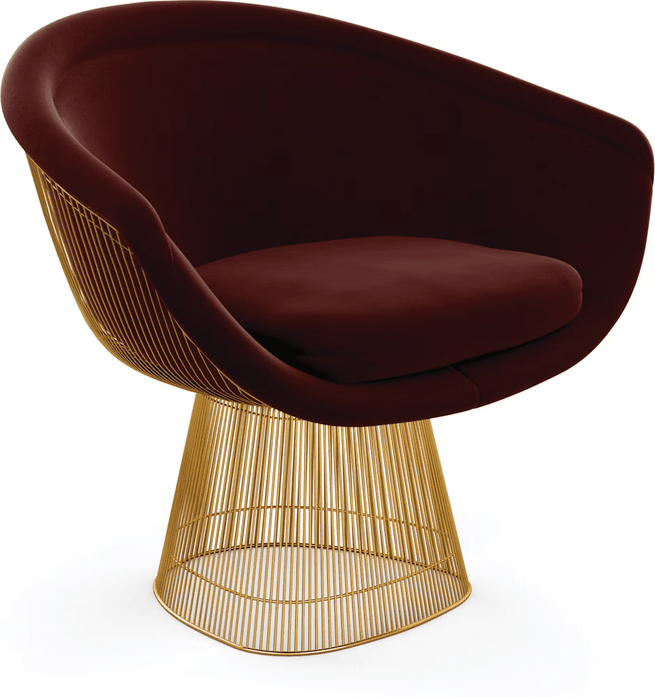 Platner Lounge Chair - Gold lounge chair Knoll