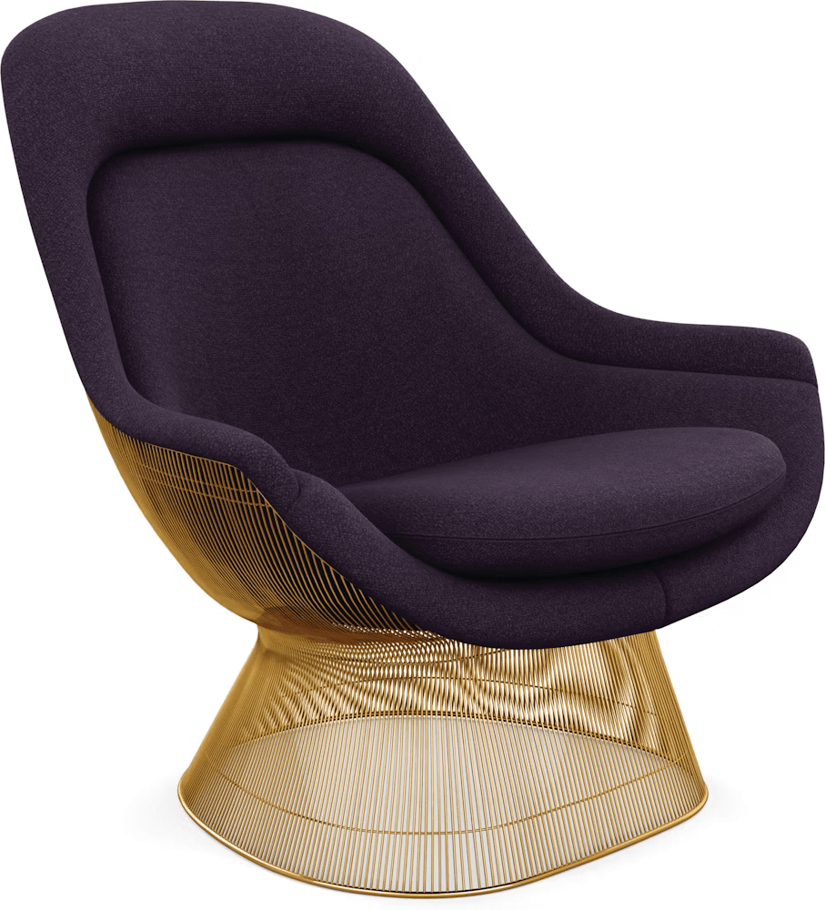 Platner Gold Plated Easy Chair lounge chair Knoll