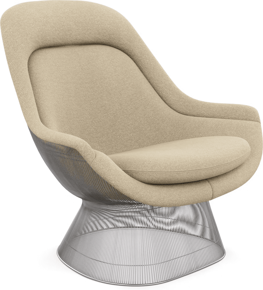 Platner Polished Nickel Easy Chair lounge chair Knoll