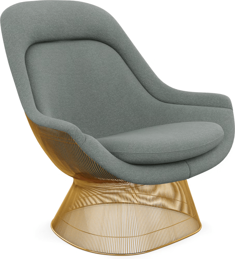 Platner Gold Plated Easy Chair lounge chair Knoll