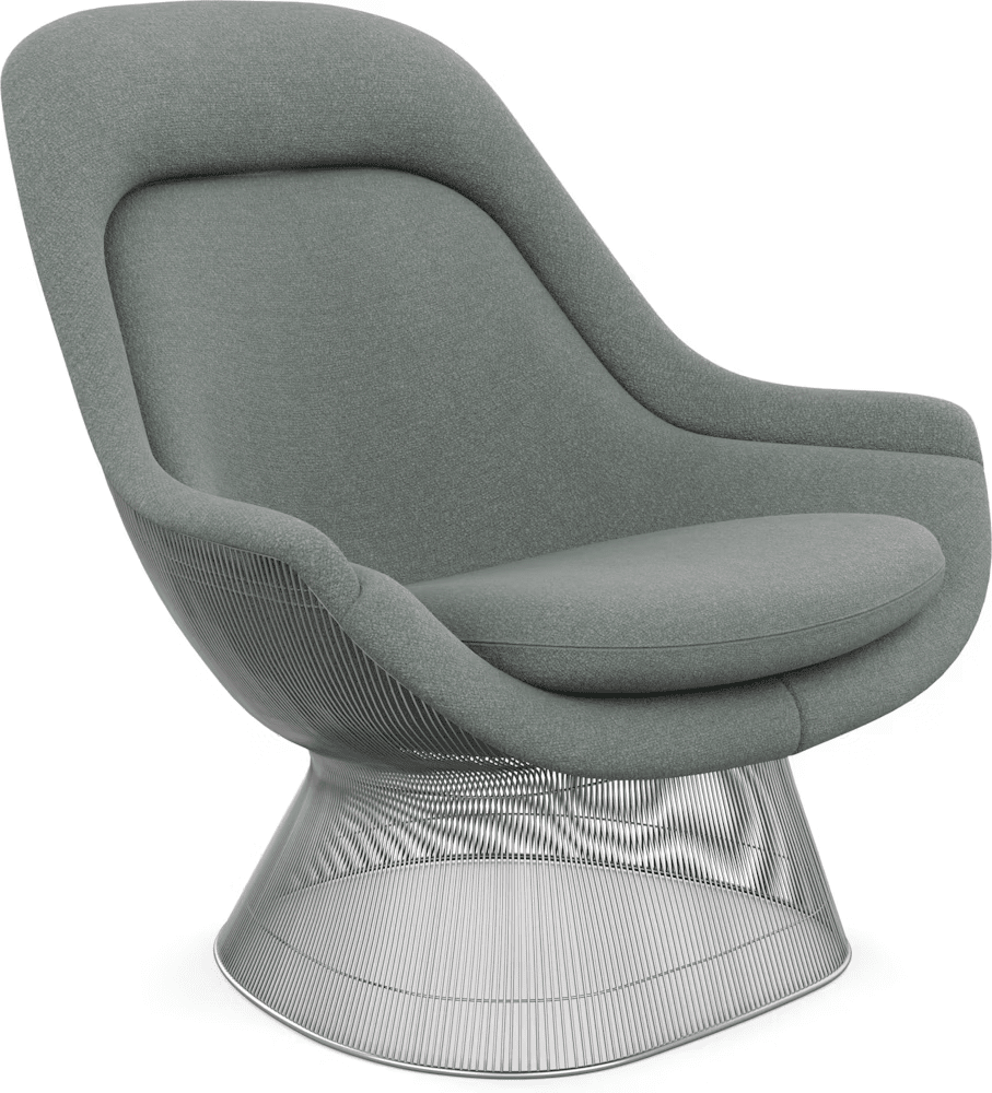 Platner Polished Nickel Easy Chair lounge chair Knoll