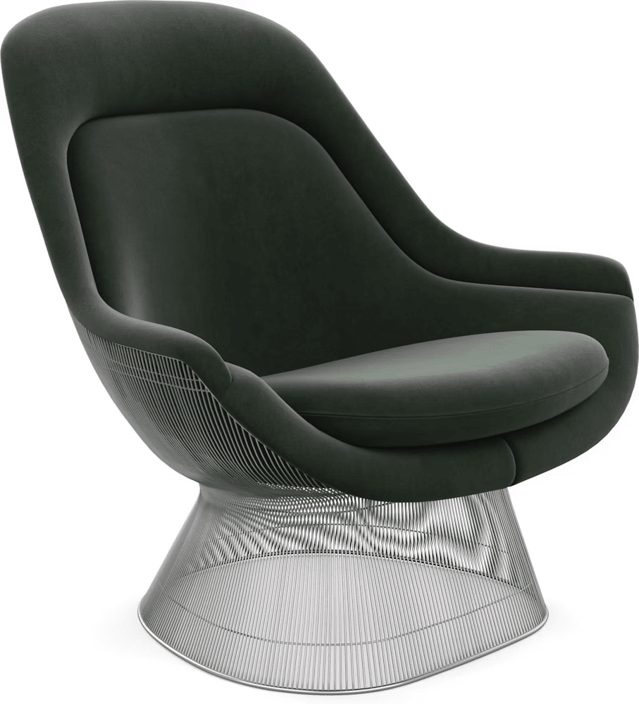 Platner Polished Nickel Easy Chair lounge chair Knoll