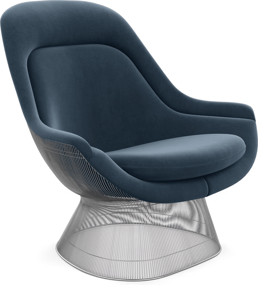 Platner Polished Nickel Easy Chair lounge chair Knoll