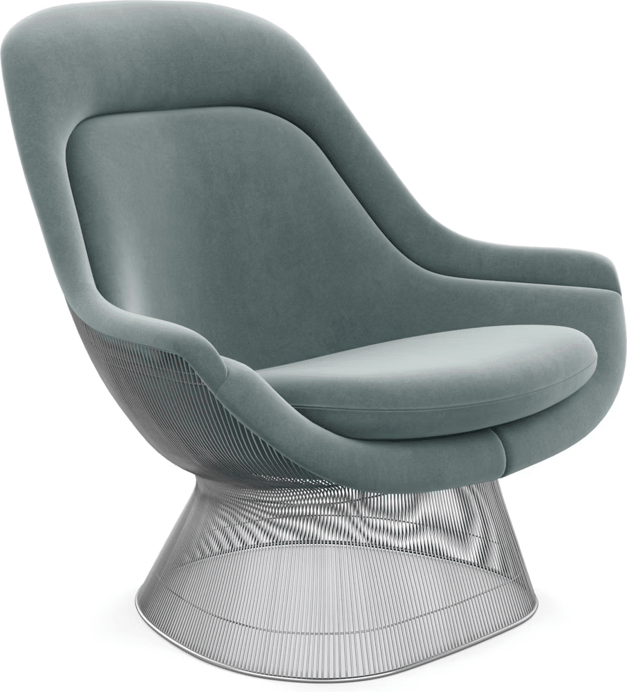 Platner Polished Nickel Easy Chair lounge chair Knoll