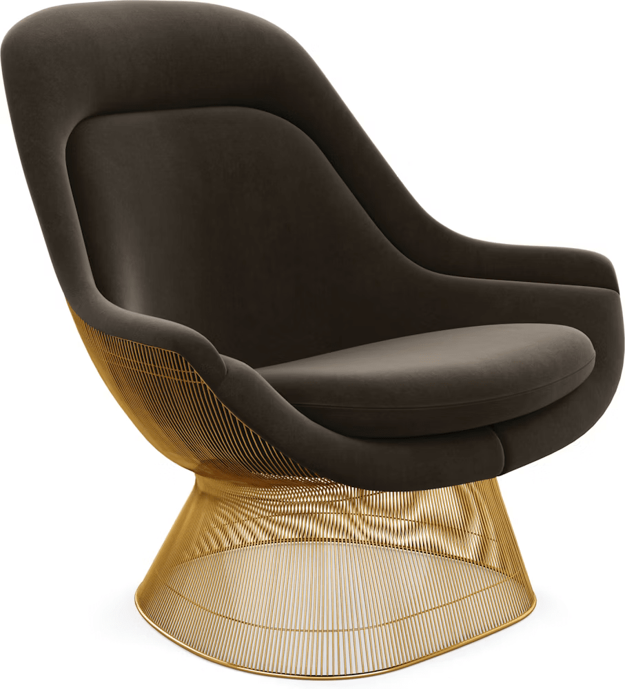 Platner Gold Plated Easy Chair lounge chair Knoll