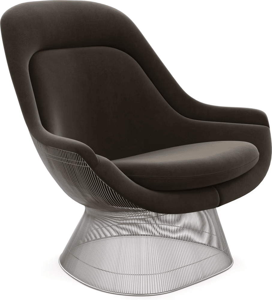 Platner Polished Nickel Easy Chair lounge chair Knoll