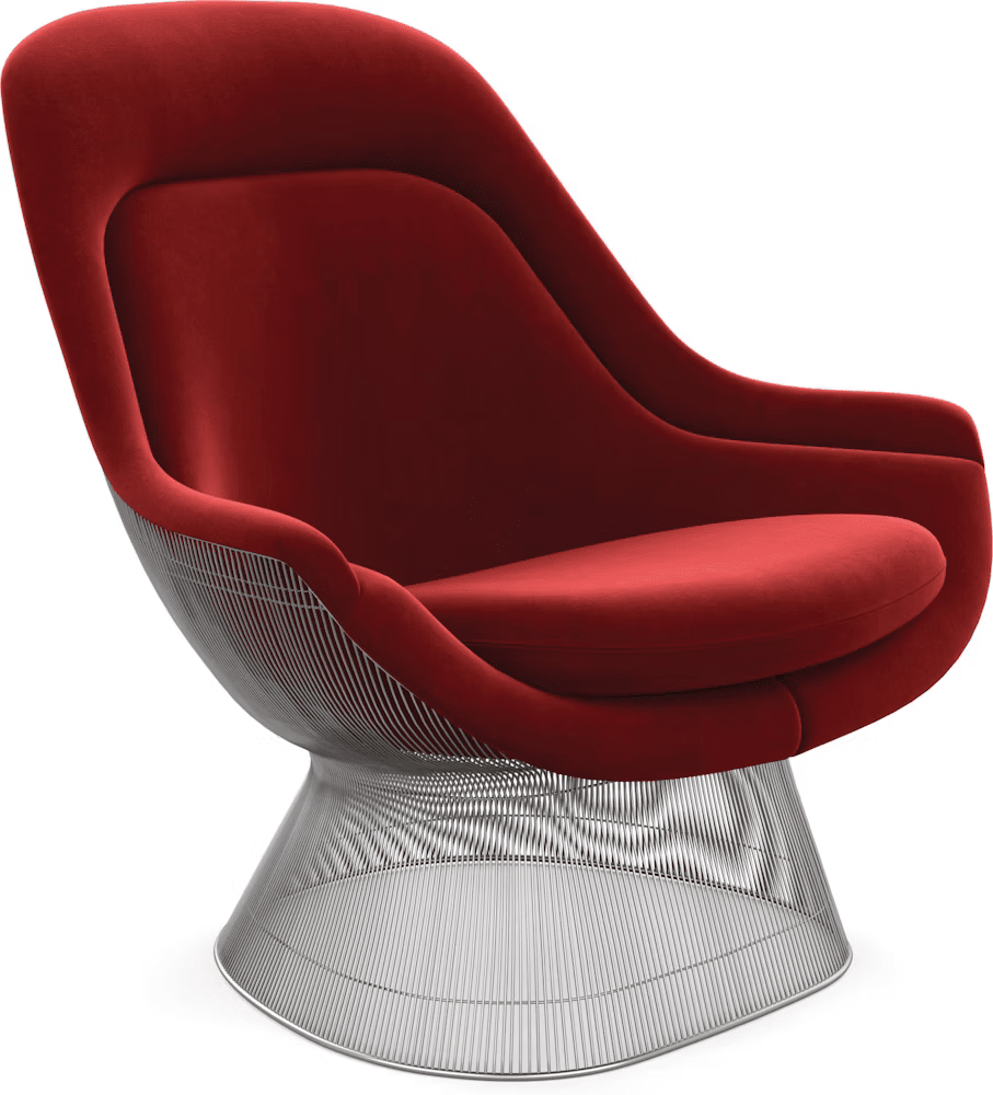 Platner Polished Nickel Easy Chair lounge chair Knoll