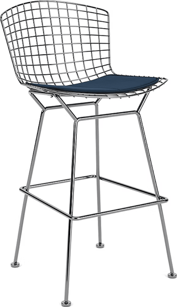 Bertoia Stool with Seat Pad bar seating Knoll