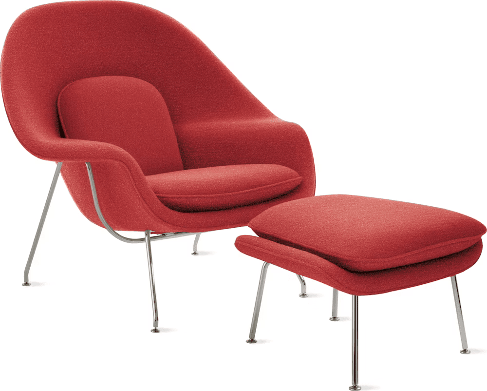 Womb Chair and Ottoman lounge chair Knoll