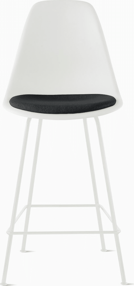 Eames Molded Plastic Stool with Seat Pad Stools herman miller