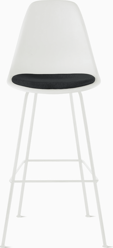 Eames Molded Plastic Stool with Seat Pad Stools herman miller