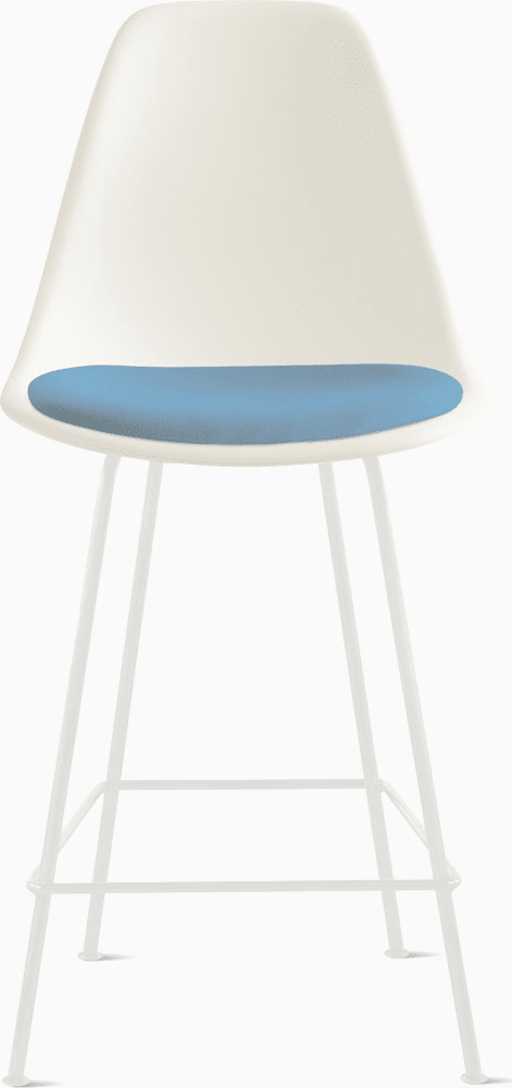 Eames Molded Plastic Stool with Seat Pad Stools herman miller