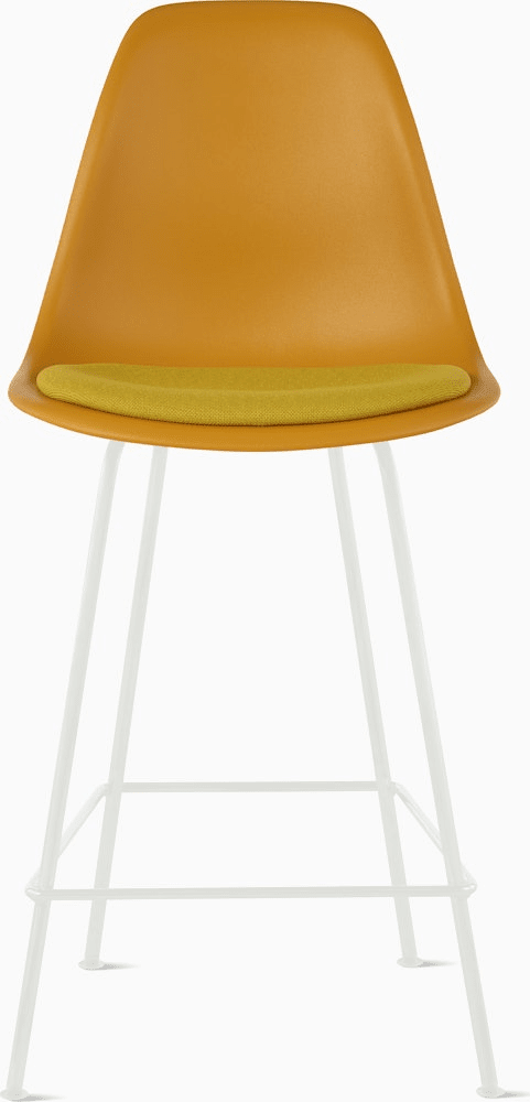 Eames Molded Plastic Stool with Seat Pad Stools herman miller