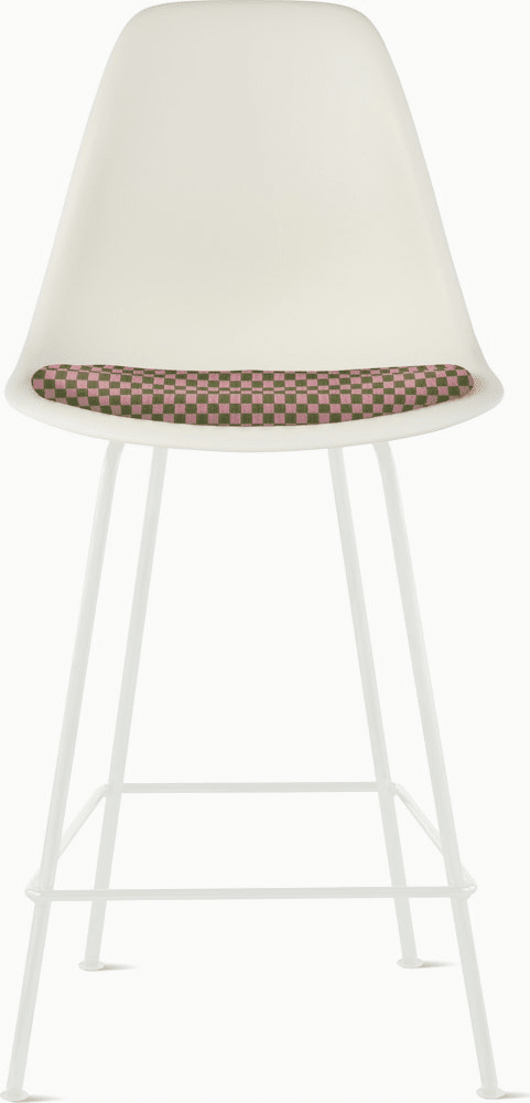 Eames Molded Plastic Stool with Seat Pad Stools herman miller