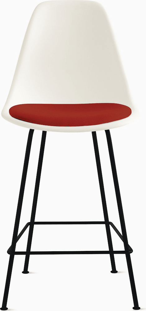 Eames Molded Plastic Stool with Seat Pad Stools herman miller