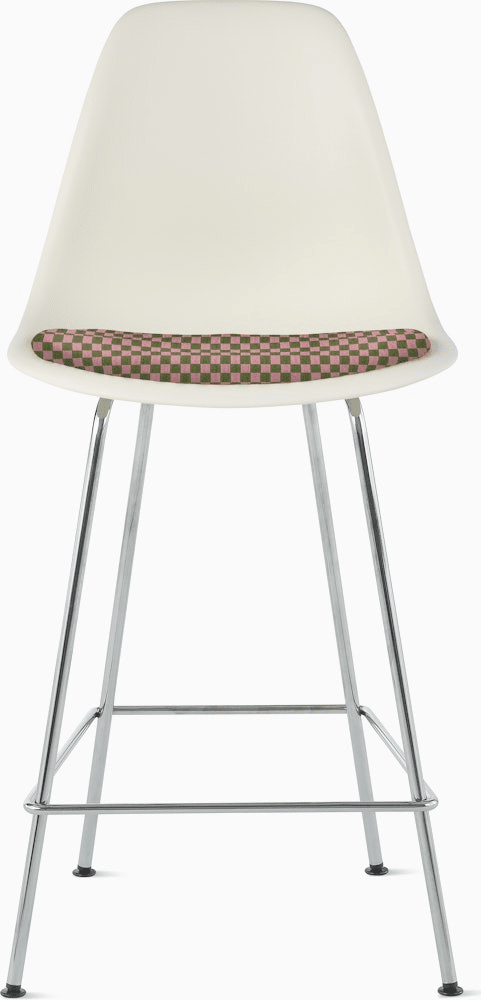 Eames Molded Plastic Stool with Seat Pad Stools herman miller