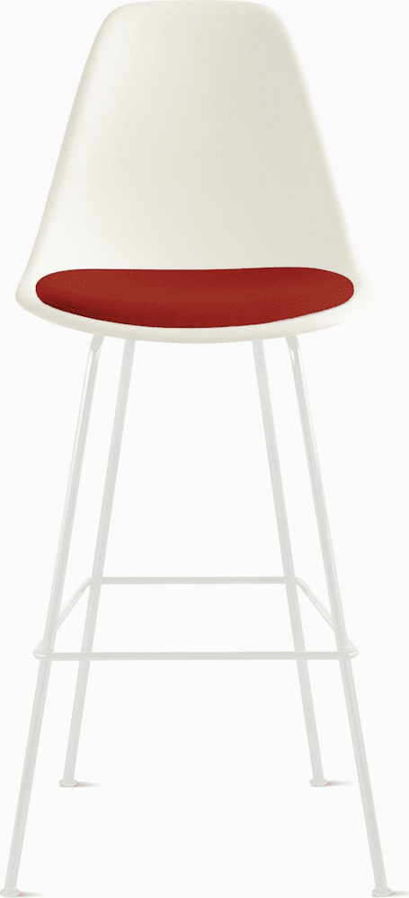 Eames Molded Plastic Stool with Seat Pad Stools herman miller