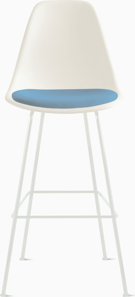 Eames Molded Plastic Stool with Seat Pad Stools herman miller