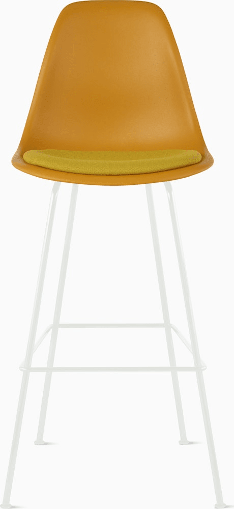 Eames Molded Plastic Stool with Seat Pad Stools herman miller