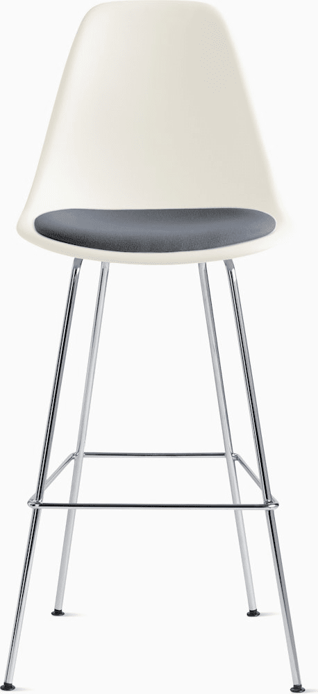 Eames Molded Plastic Stool with Seat Pad Stools herman miller