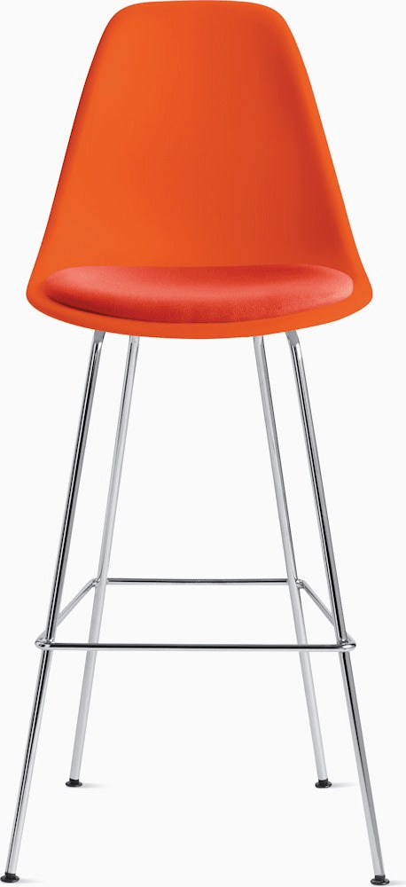 Eames Molded Plastic Stool with Seat Pad Stools herman miller