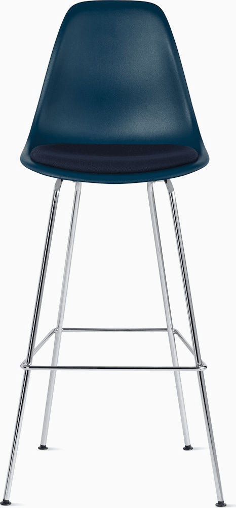 Eames Molded Plastic Stool with Seat Pad Stools herman miller