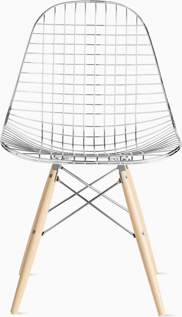Eames Wire Chair with Bikini Pad Side/Dining herman miller