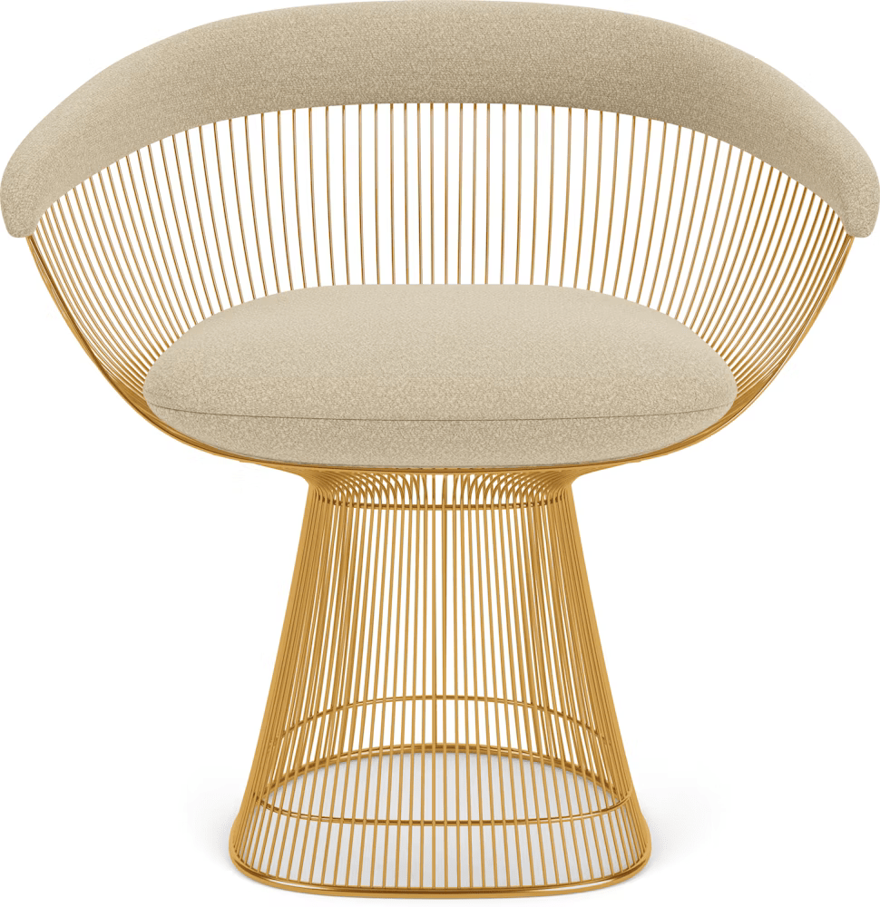 Platner Arm Chair - Gold Side/Dining Knoll