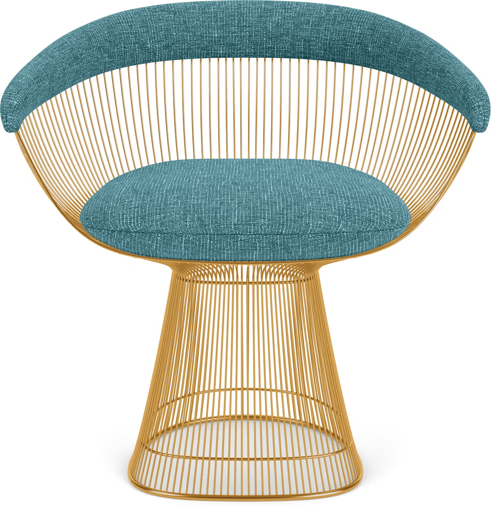 Platner Arm Chair - Gold Side/Dining Knoll