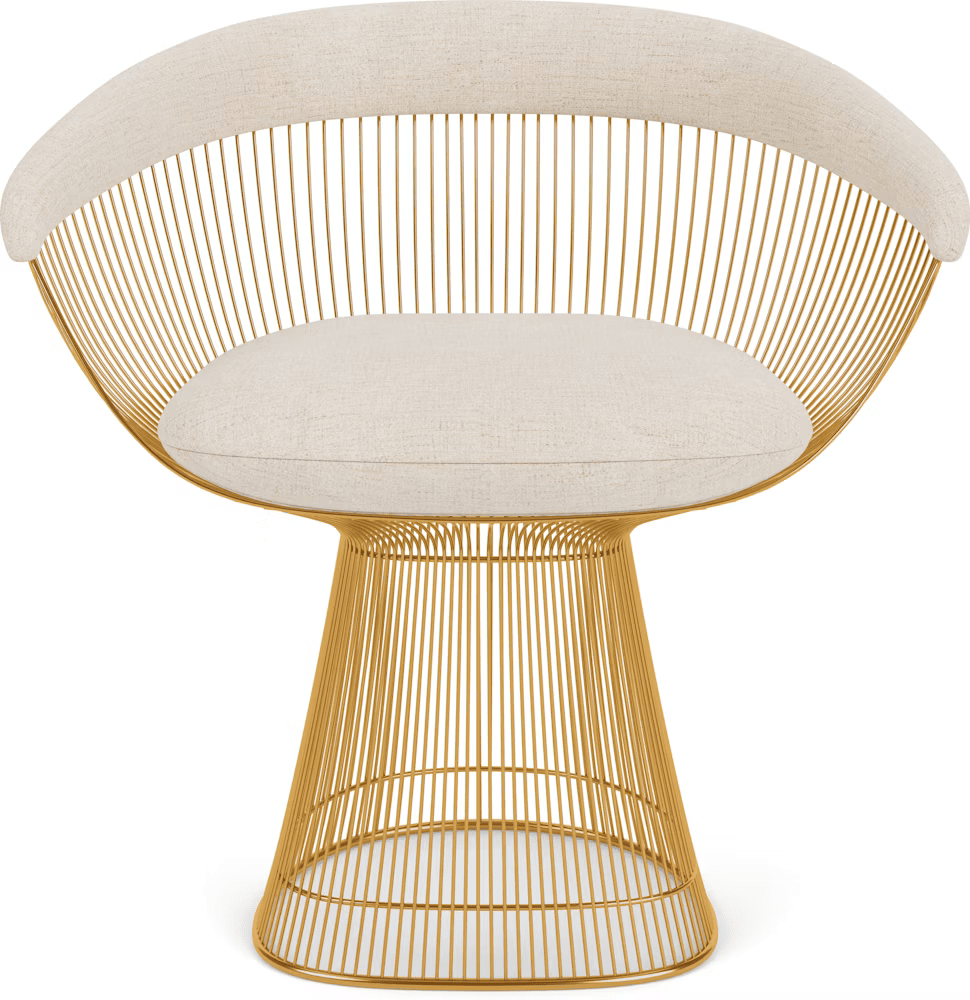 Platner Arm Chair - Gold Side/Dining Knoll