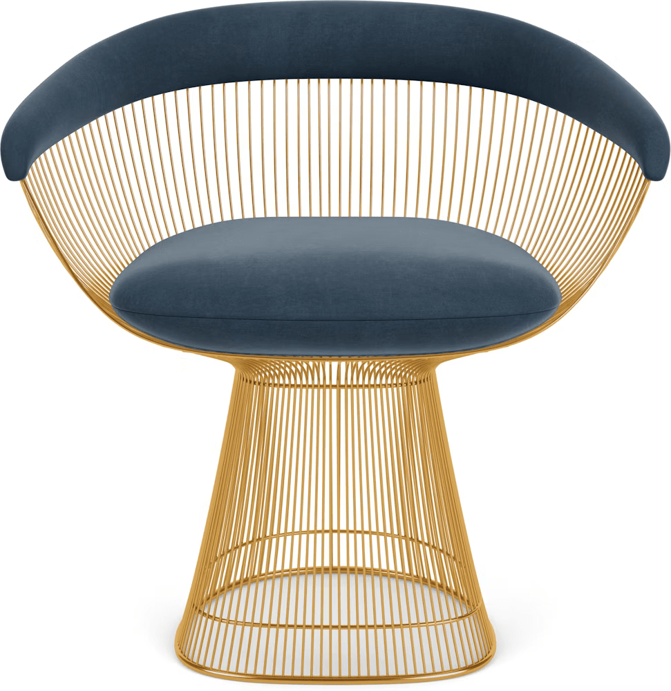 Platner Arm Chair - Gold Side/Dining Knoll