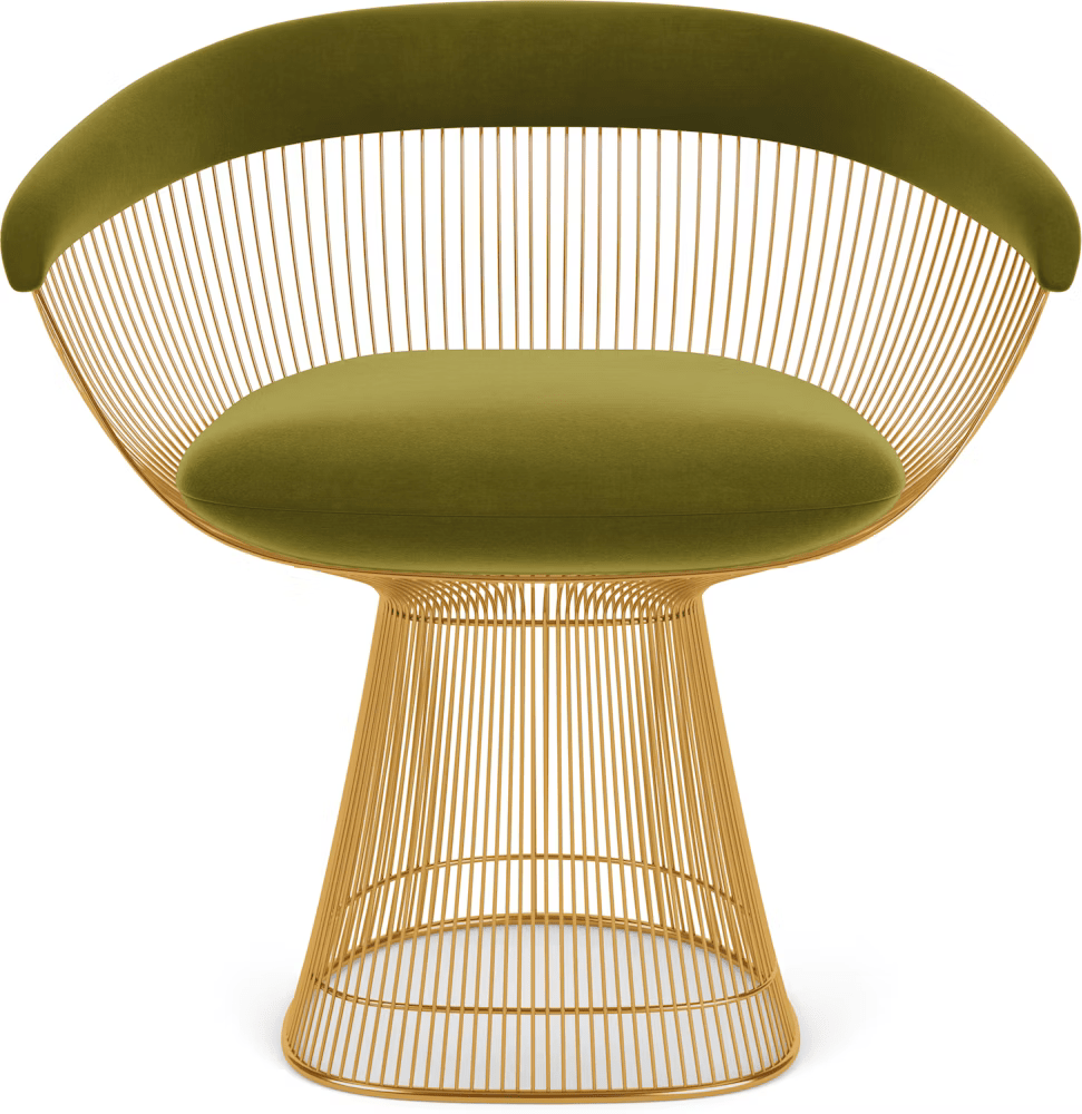Platner Arm Chair - Gold Side/Dining Knoll