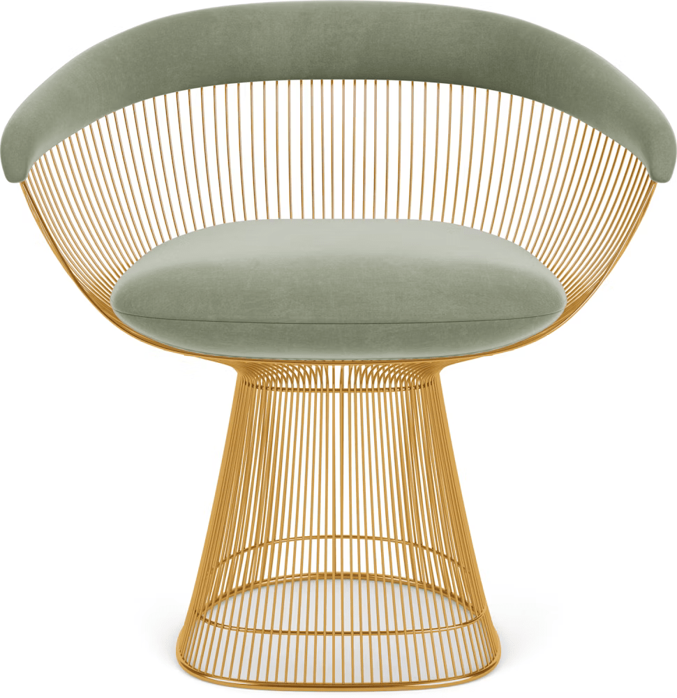 Platner Arm Chair - Gold Side/Dining Knoll