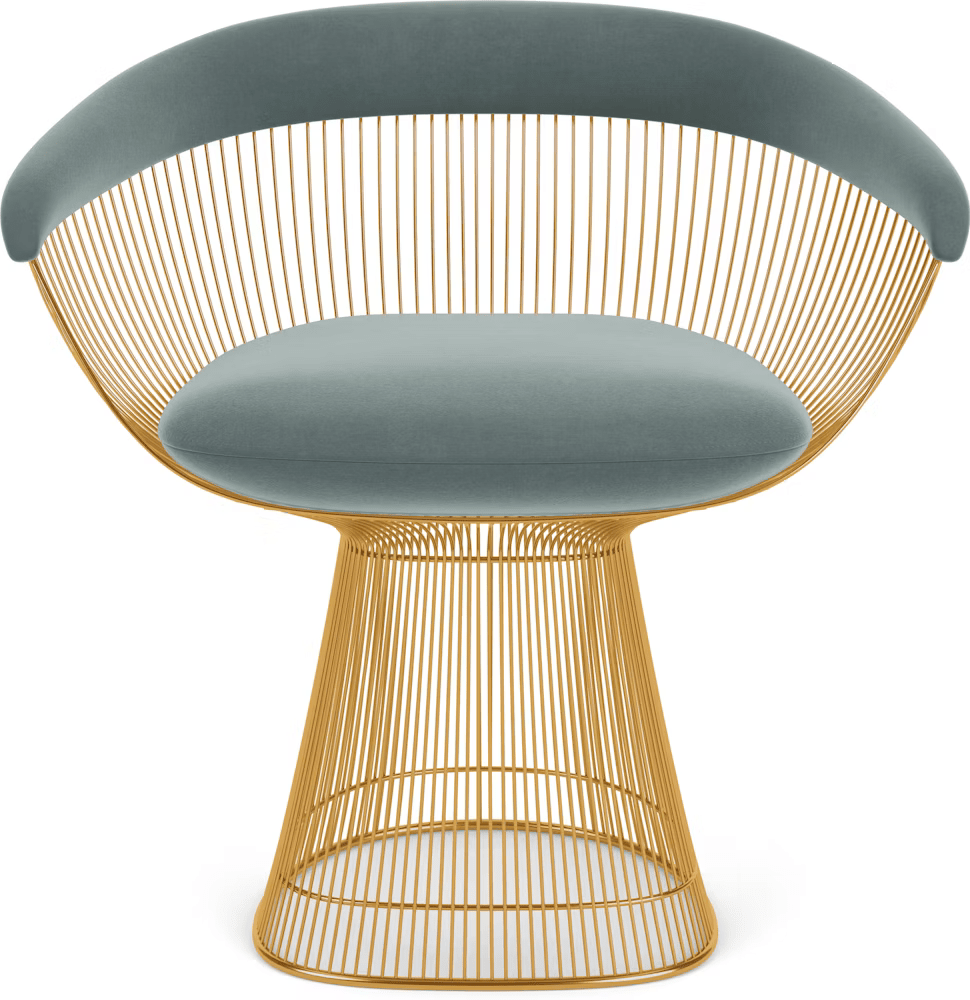 Platner Arm Chair - Gold Side/Dining Knoll