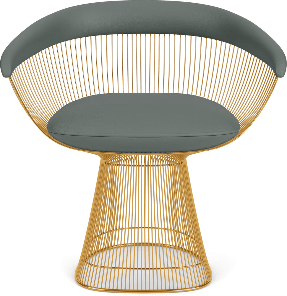 Platner Arm Chair - Gold Side/Dining Knoll
