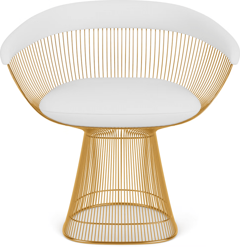 Platner Arm Chair - Gold Side/Dining Knoll