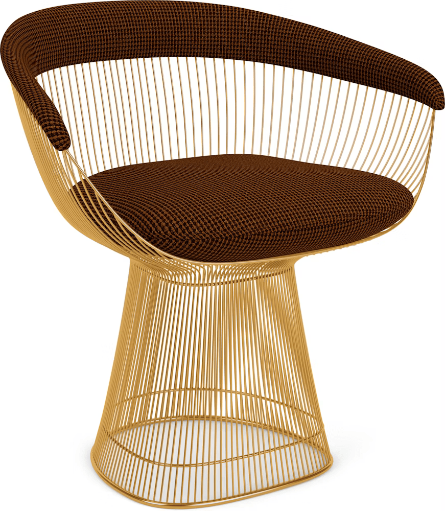 Platner Arm Chair - Gold Side/Dining Knoll