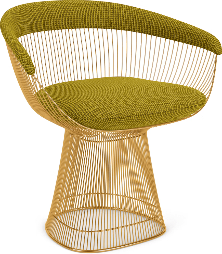 Platner Arm Chair - Gold Side/Dining Knoll