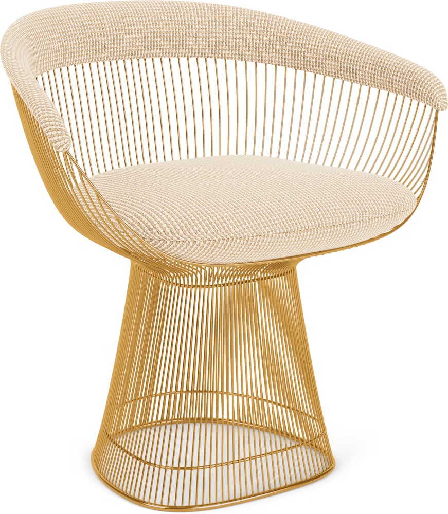 Platner Arm Chair - Gold Side/Dining Knoll