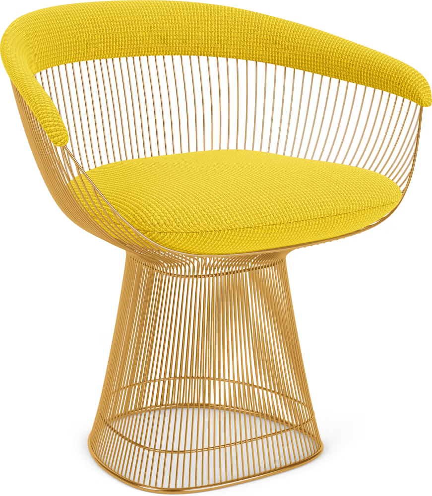 Platner Arm Chair - Gold Side/Dining Knoll