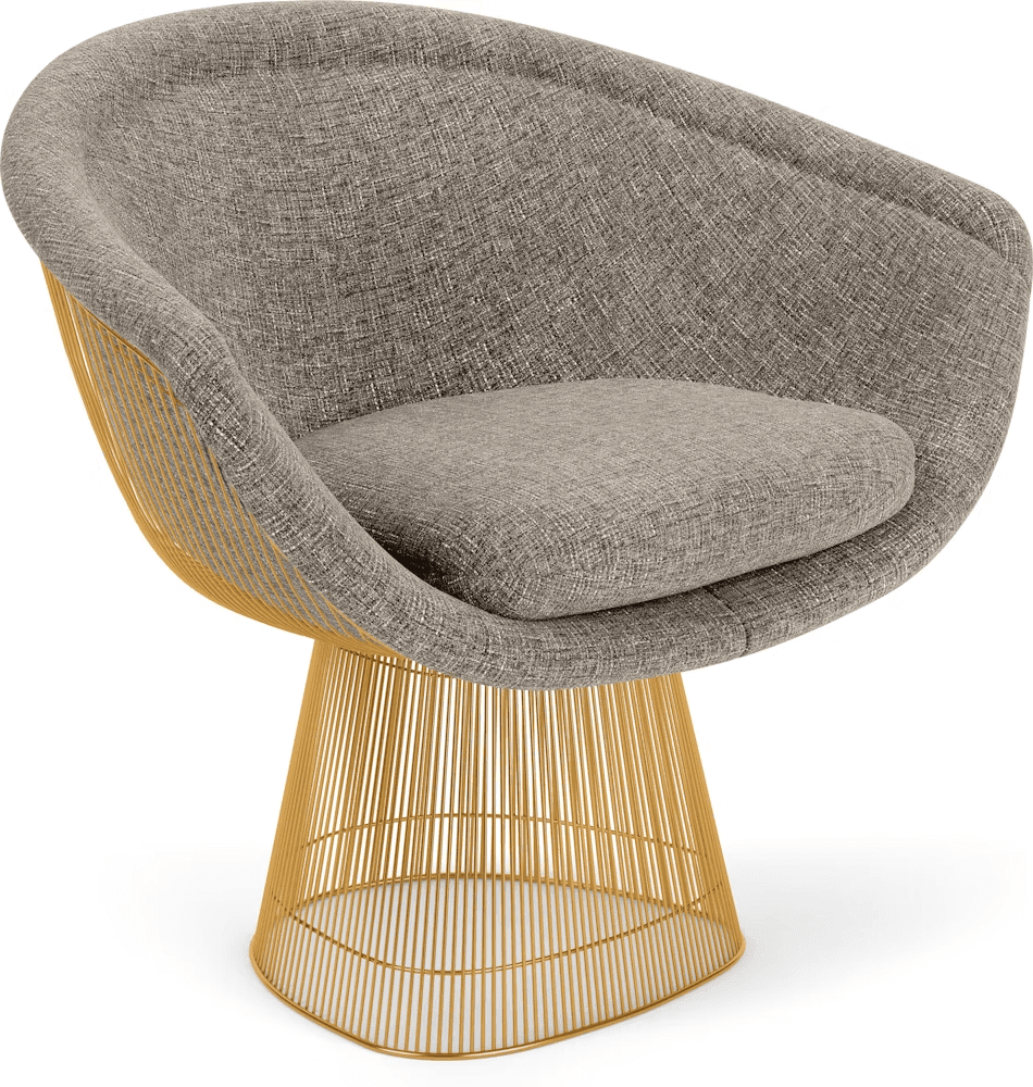 Platner Lounge Chair - Gold lounge chair Knoll
