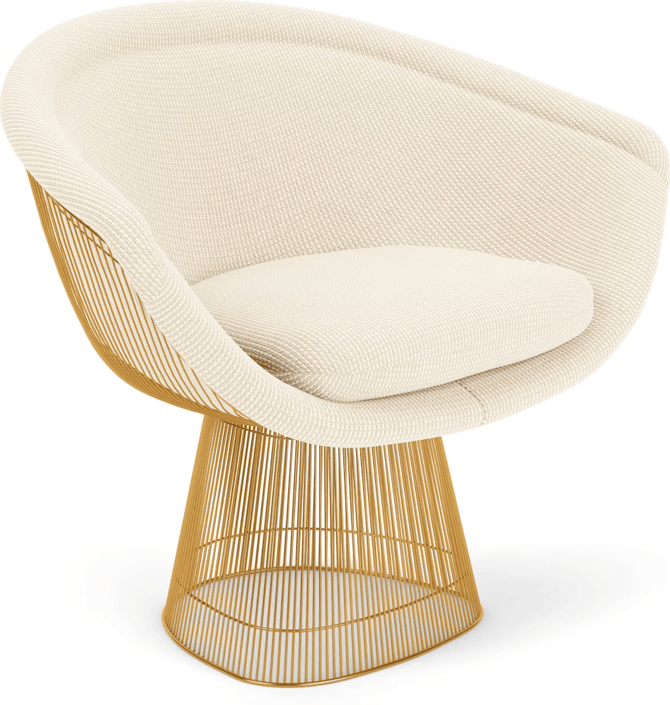 Platner Lounge Chair - Gold lounge chair Knoll